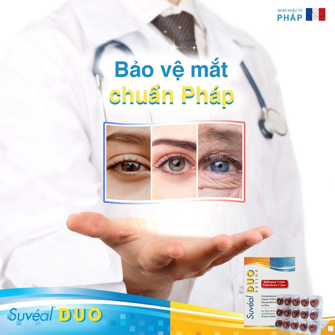 Suvéal Duo:Vitamin Bổ Mắt Chính Hãng Pháp