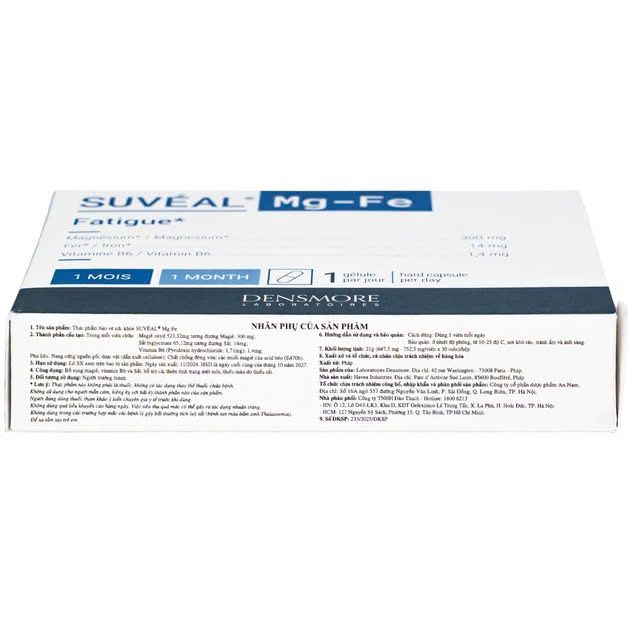 Suvéal® Mg-Fe bổ sung Magie, Vitamin B6 và Sắt cho cơ thể