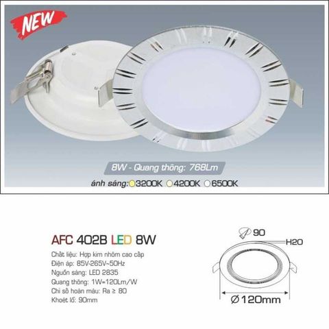 Đèn Led Downlight nhôm đúc nguyên khối LX402B