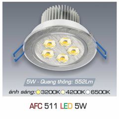 Đèn led downlight mắt ếch cao cấp LX511-5W