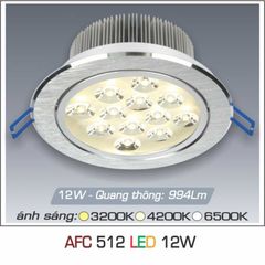 Đèn led downlight mắt ếch cao cấp LX512-12W