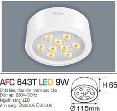 Đèn downlight ốp nổi cao cấp AFC 643T-9W