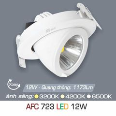 Đèn Downlight LED Âm Trần Chỉnh Hướng Cao Cấp LX723-12W