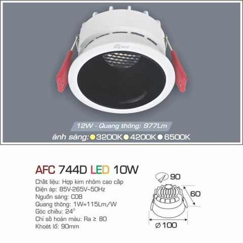 Đèn Downlight LED Âm Trần Cao Cấp LX744D-10W