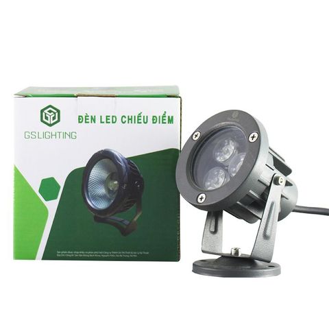 Đèn Chiếu Điểm ngoài trời công suất 3W GSCD3