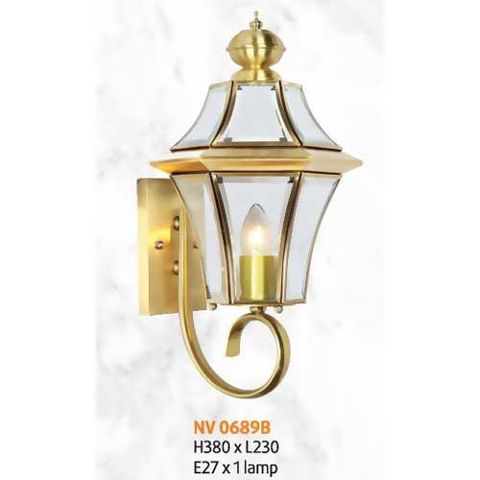 Đèn vách đồng L230 x H380, E27 x 1 lamp NV 0689B