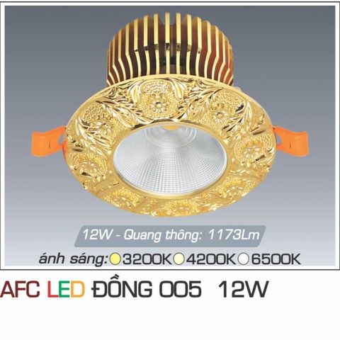 Đèn Led Âm Trần Đồng Cao Cấp LXD005-12W