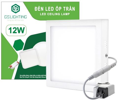 Đèn LED ốp trần vuông 12W GSOT12