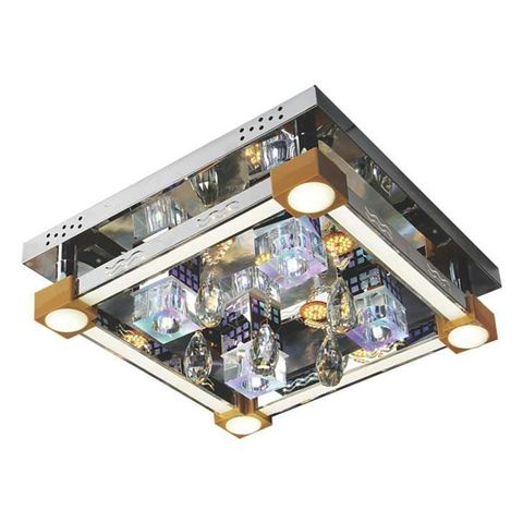 Đèn ốp trần Led vuông 500*H150, remote NC 80178 LED