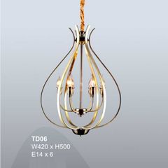 Đèn trang trí thả đồng TD06 W420*H500