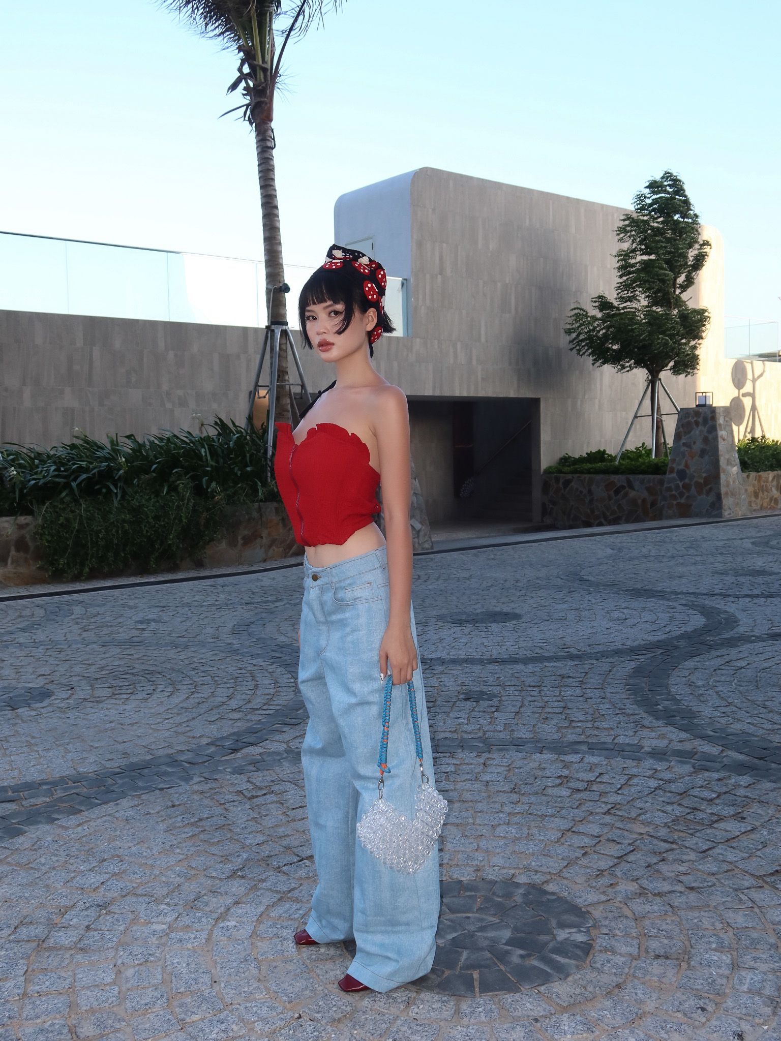 HEART JEANS PANTS