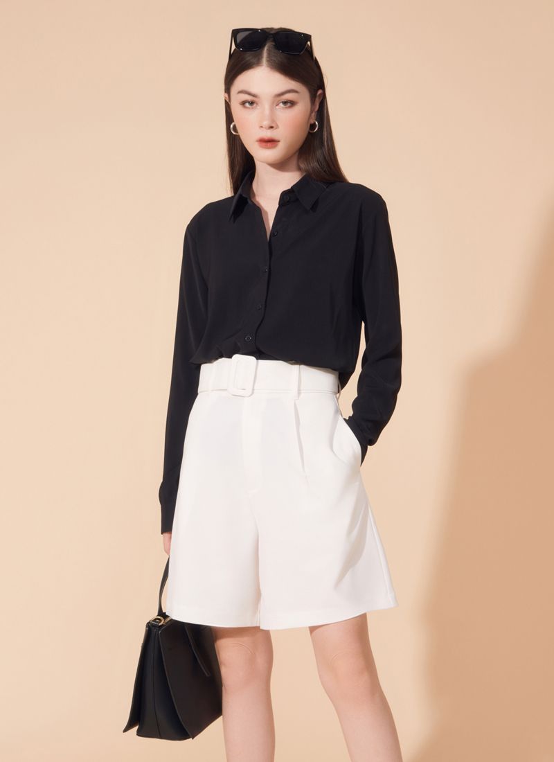 QUẦN SHORT POLY TRẮNG