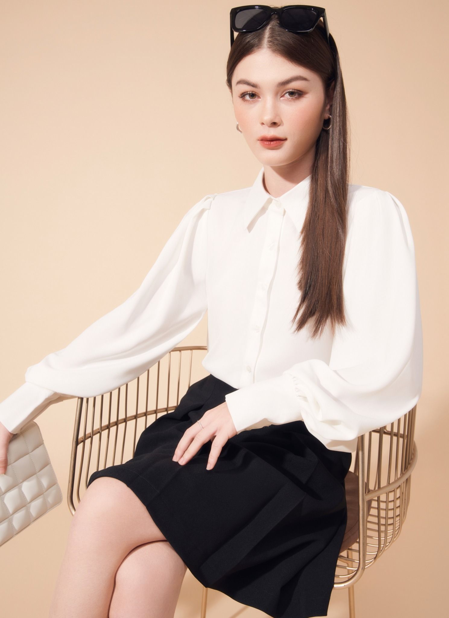 ÁO SƠMI TAY PHỒNG DÀI ROSIA