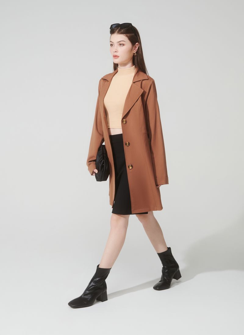 VÁY CHỮ A DÀI NARA ĐEN