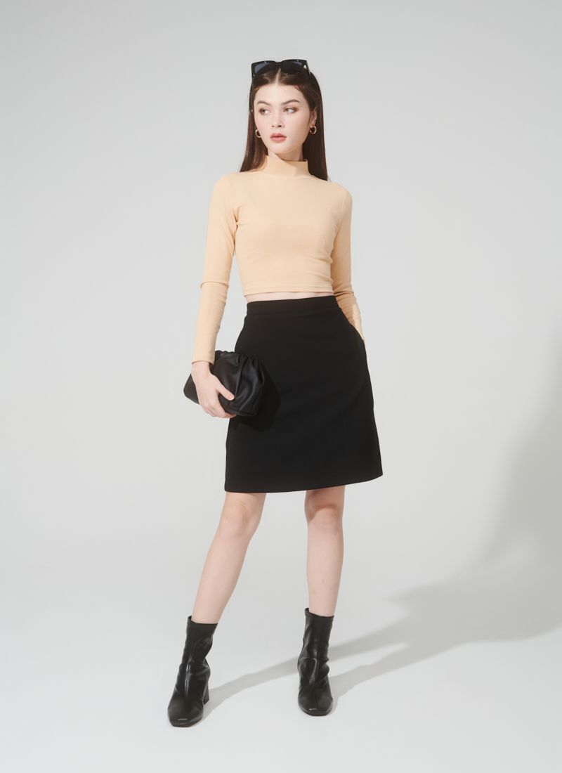 VÁY CHỮ A DÀI NARA ĐEN