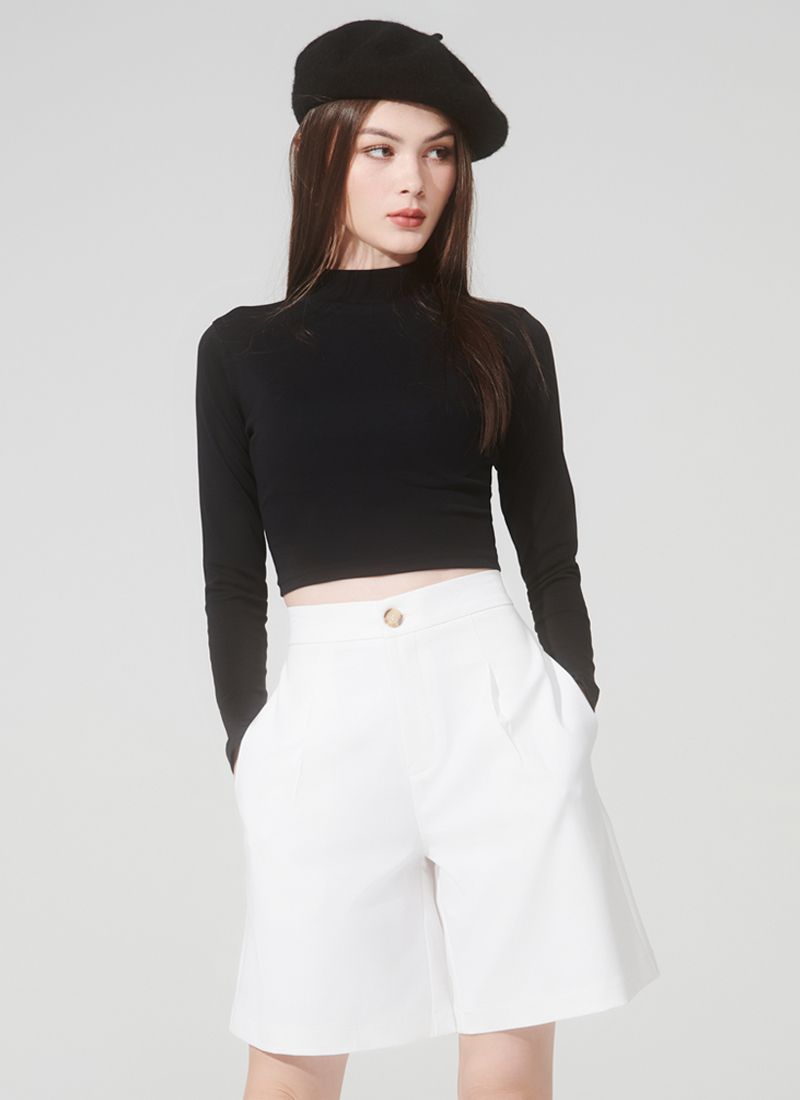QUẦN SHORT DÀI MONO TRẮNG