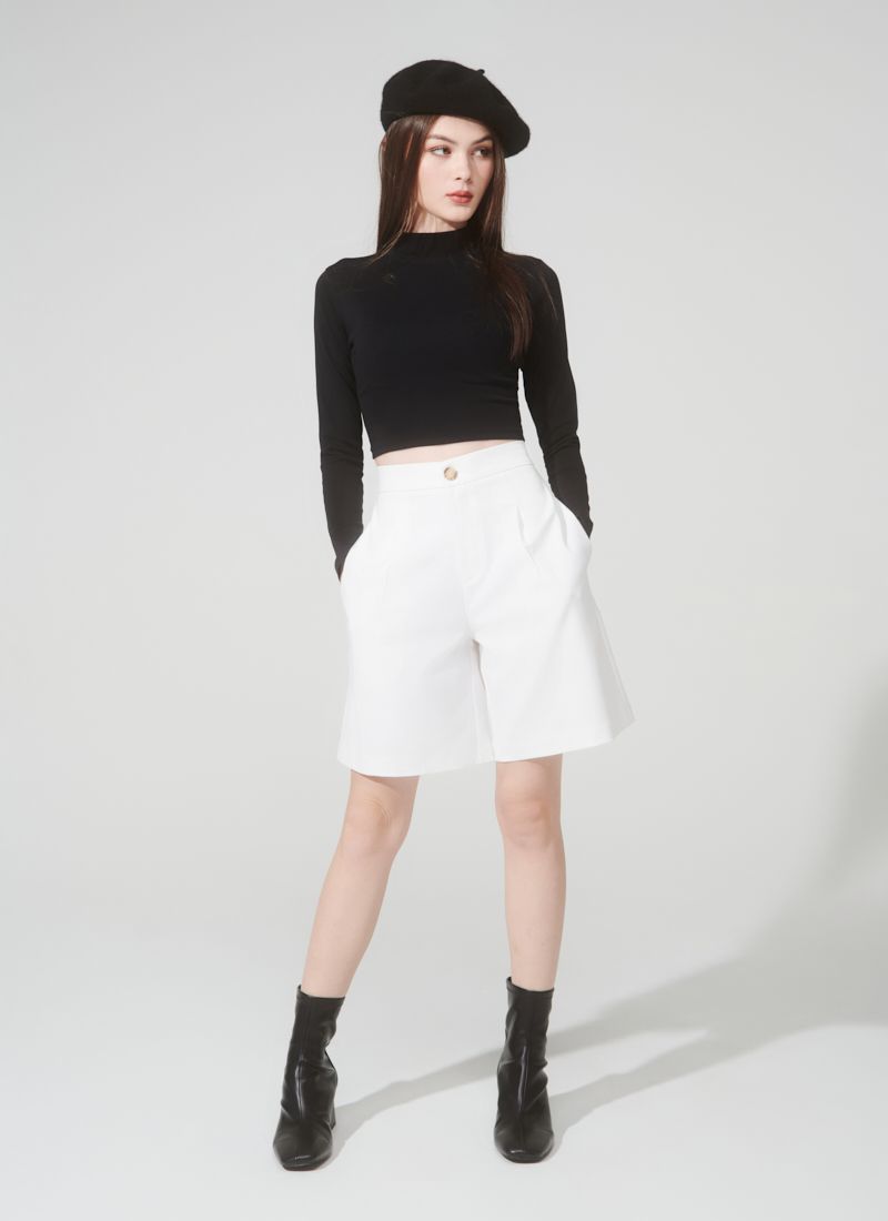 ÁO THUN CỔ LỌ PANLY ĐEN