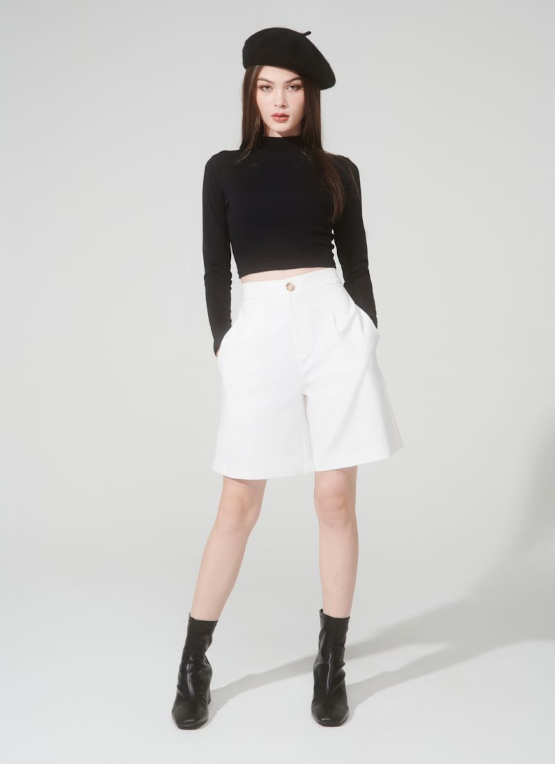 QUẦN SHORT DÀI MONO TRẮNG