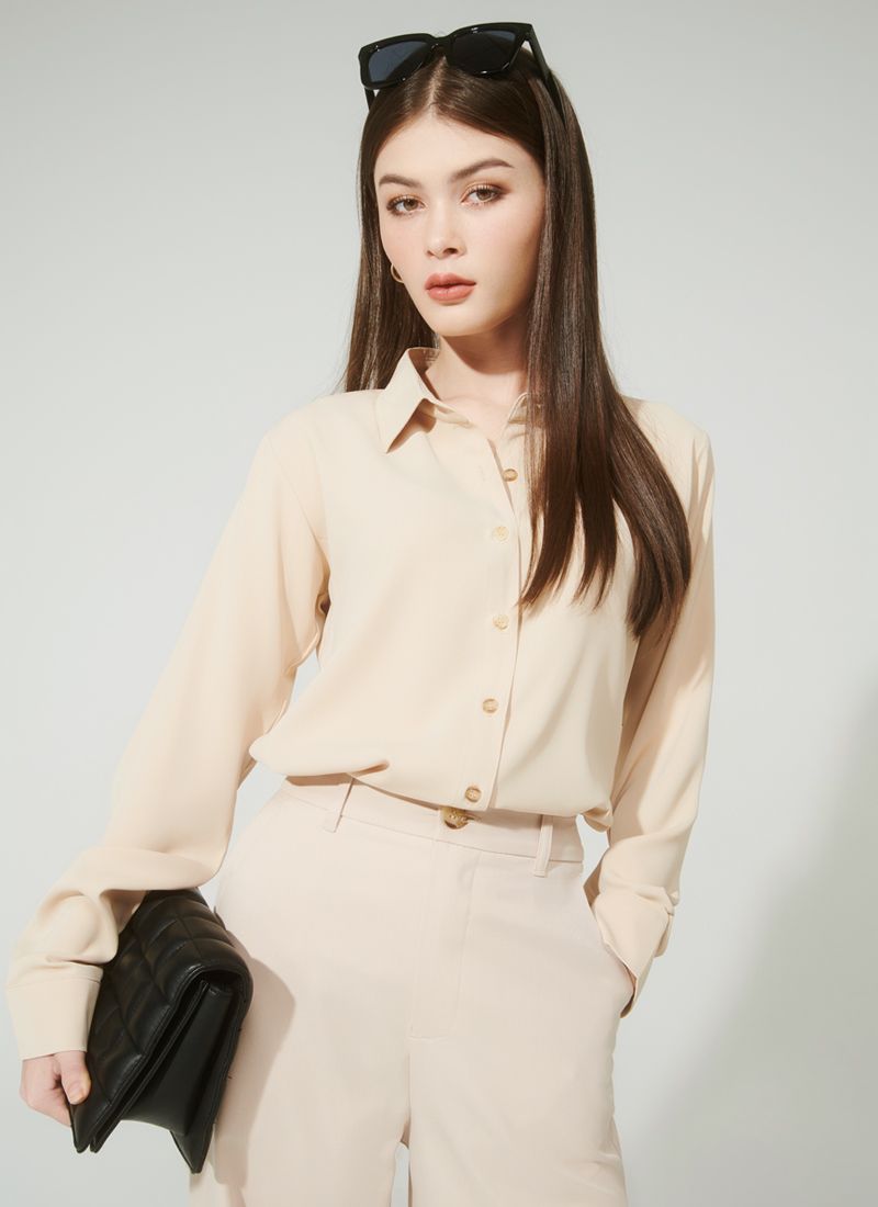 ÁO SƠMI BASIC ROSE KEM