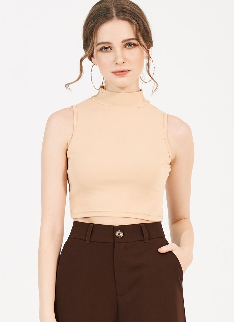 ÁO THUN CỔ LỌ JOYLY KEM