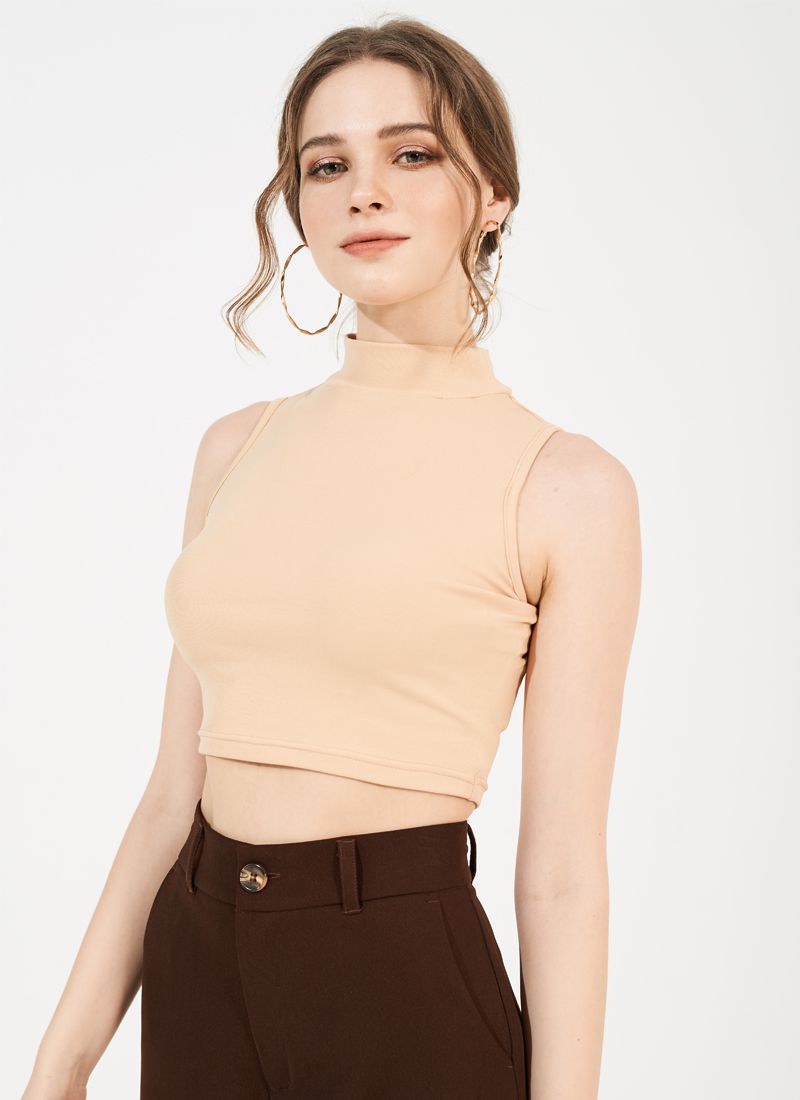 ÁO THUN CỔ LỌ JOYLY KEM