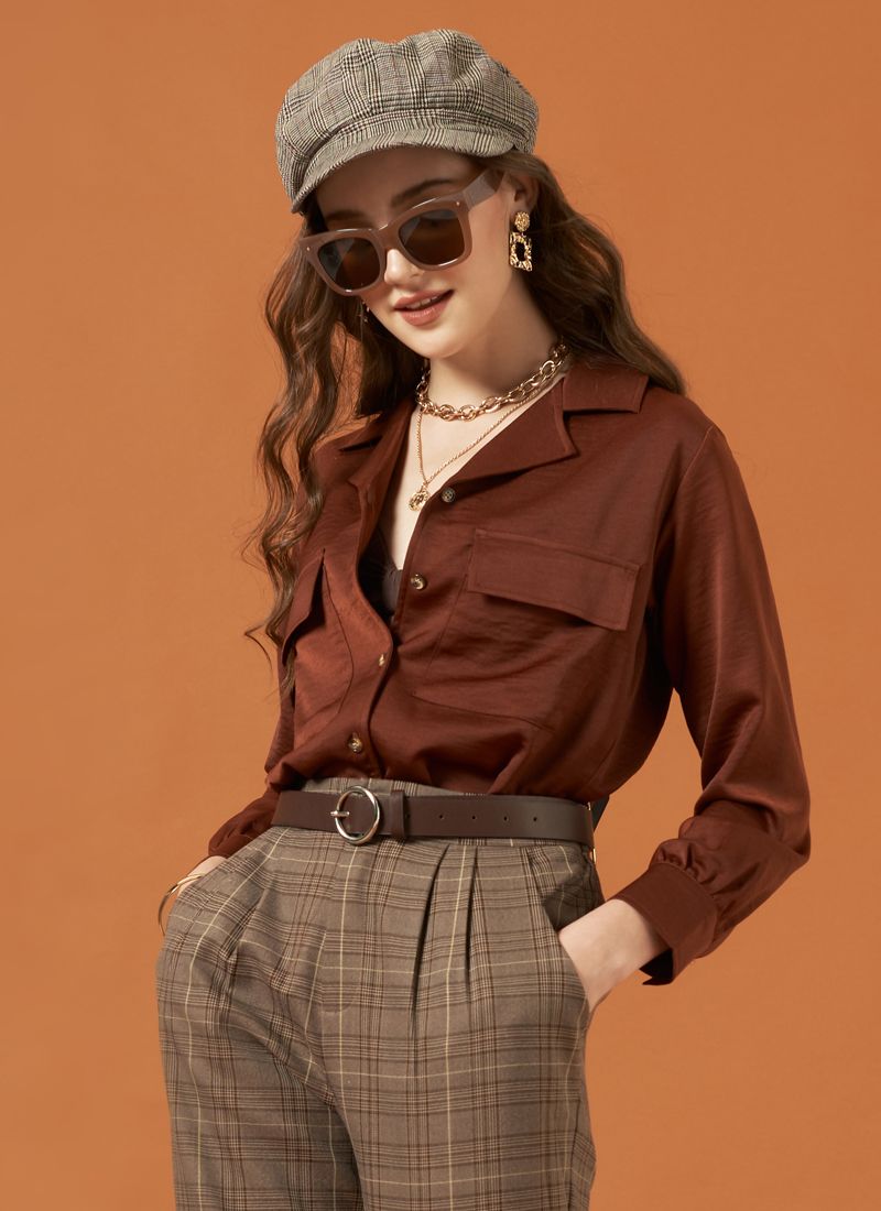 ÁO SOMI NÂU LỤA