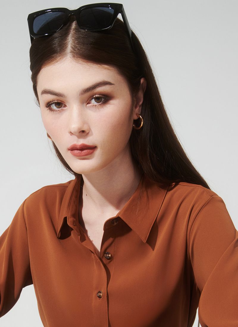ÁO SƠMI BASIC ROSE NÂU