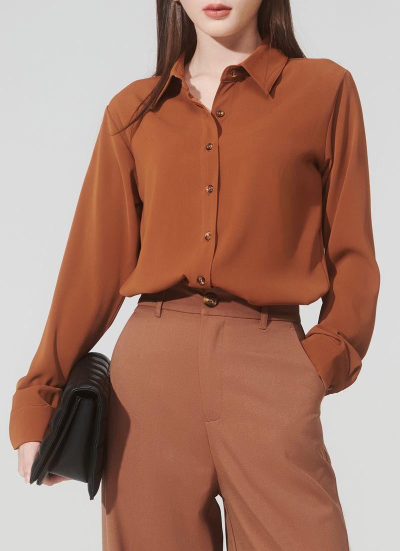 ÁO SƠMI BASIC ROSE NÂU