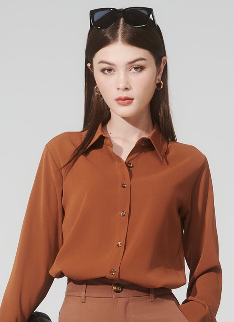 ÁO SƠMI BASIC ROSE NÂU