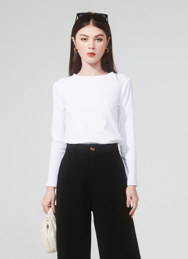 ÁO THUN TAY DÀI WITY TRẮNG