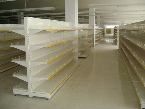 Supermarket shelves