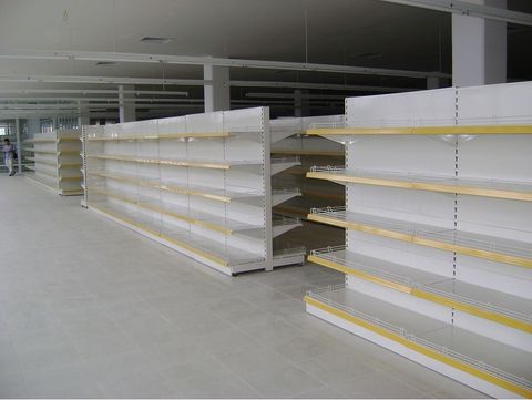 Supermarket shelves