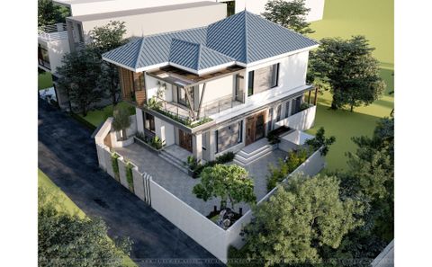 KIẾN TRÚC NGOẠI THẤT - VILLA ĐÔNG ANH