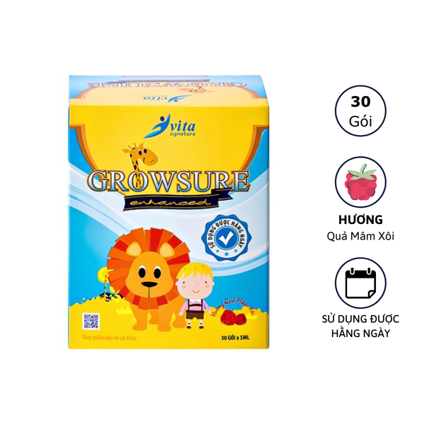 Siro bổ GROWSURE ENHANCED hộp 30 gói (5ml/gói)