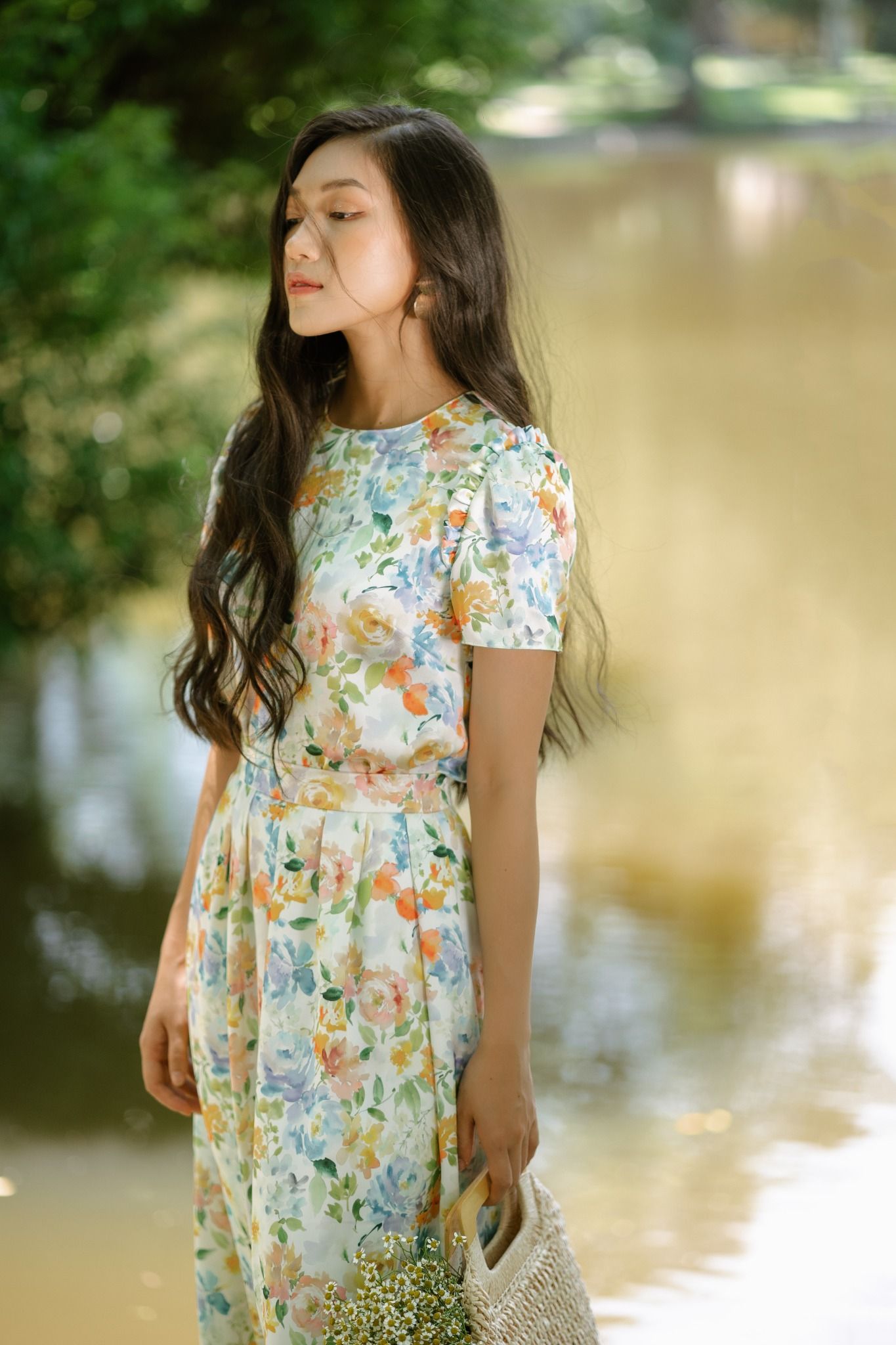 Áo kiểu Kimmay 1A07UT02AKM17