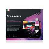 Bộ màu Acrylic RENAISSANCE 24 màu 12ml