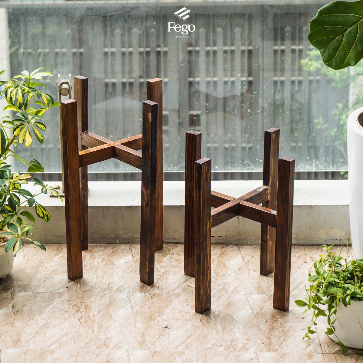 Đôn gỗ đựng cây cảnh FEGO