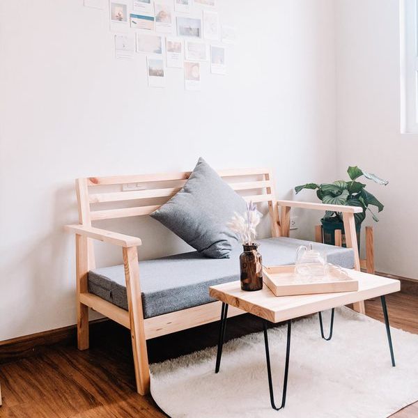 Ghế sofa đôi kèm đệm