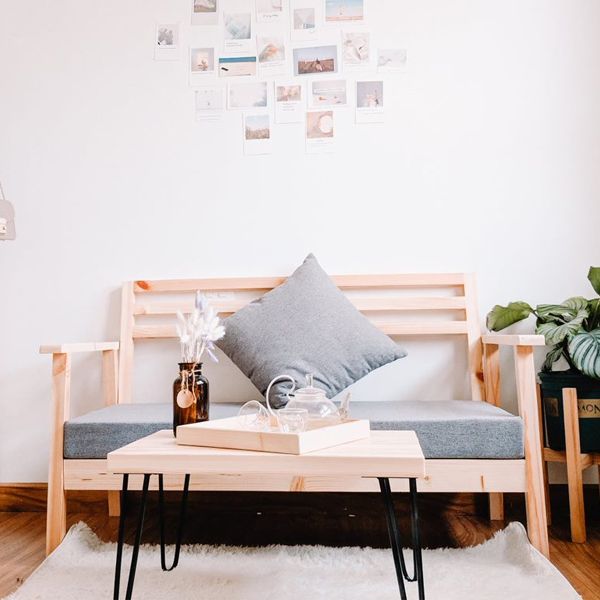 Ghế sofa đôi kèm đệm