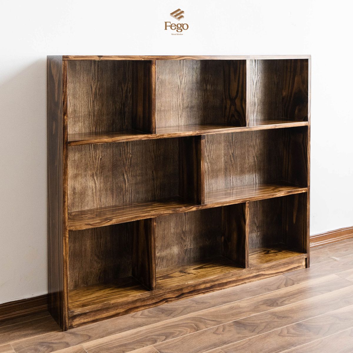 Kệ sách sole 3 tầng có ốp lưng FEGO