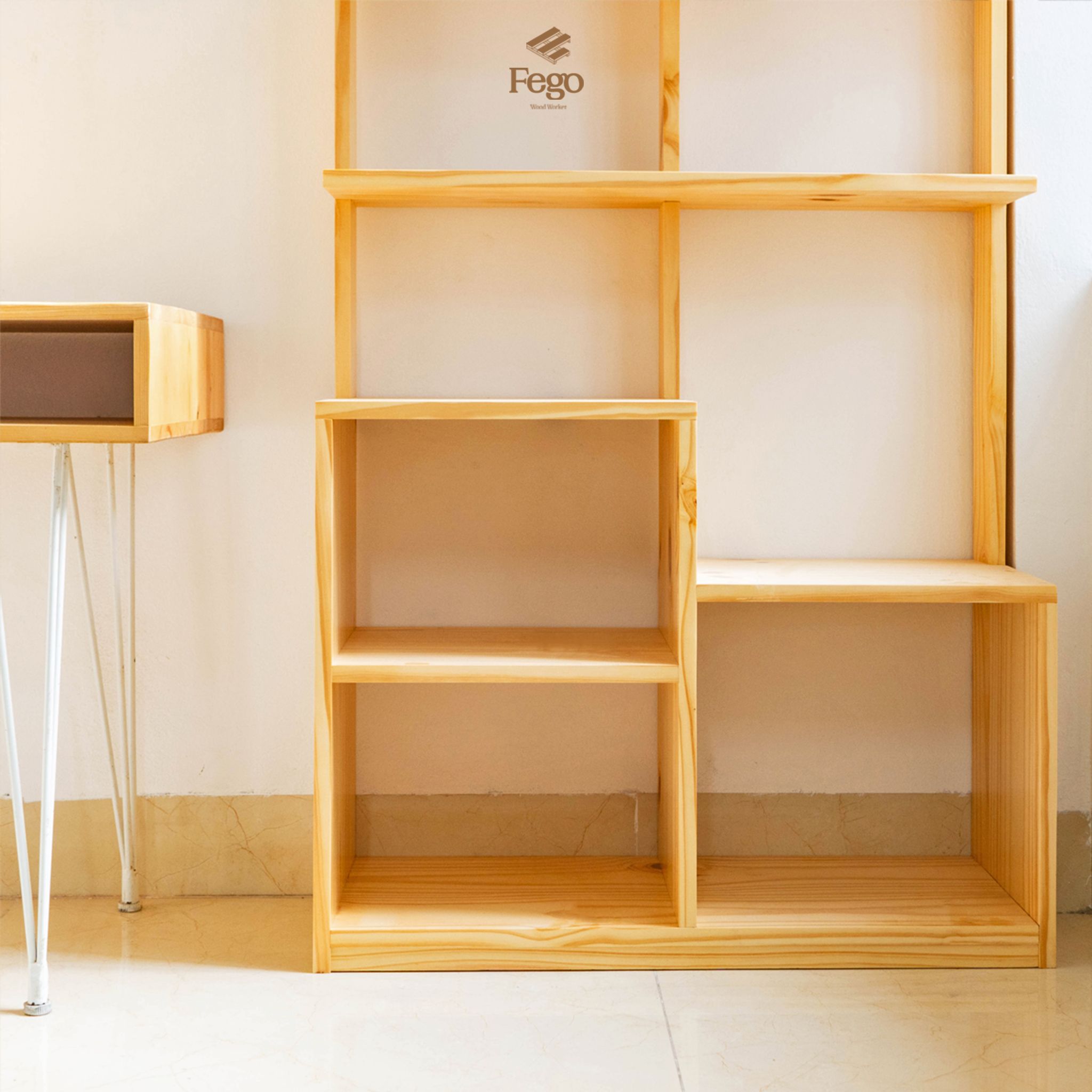 Kệ sách học sinh gỗ tự nhiên FEGO