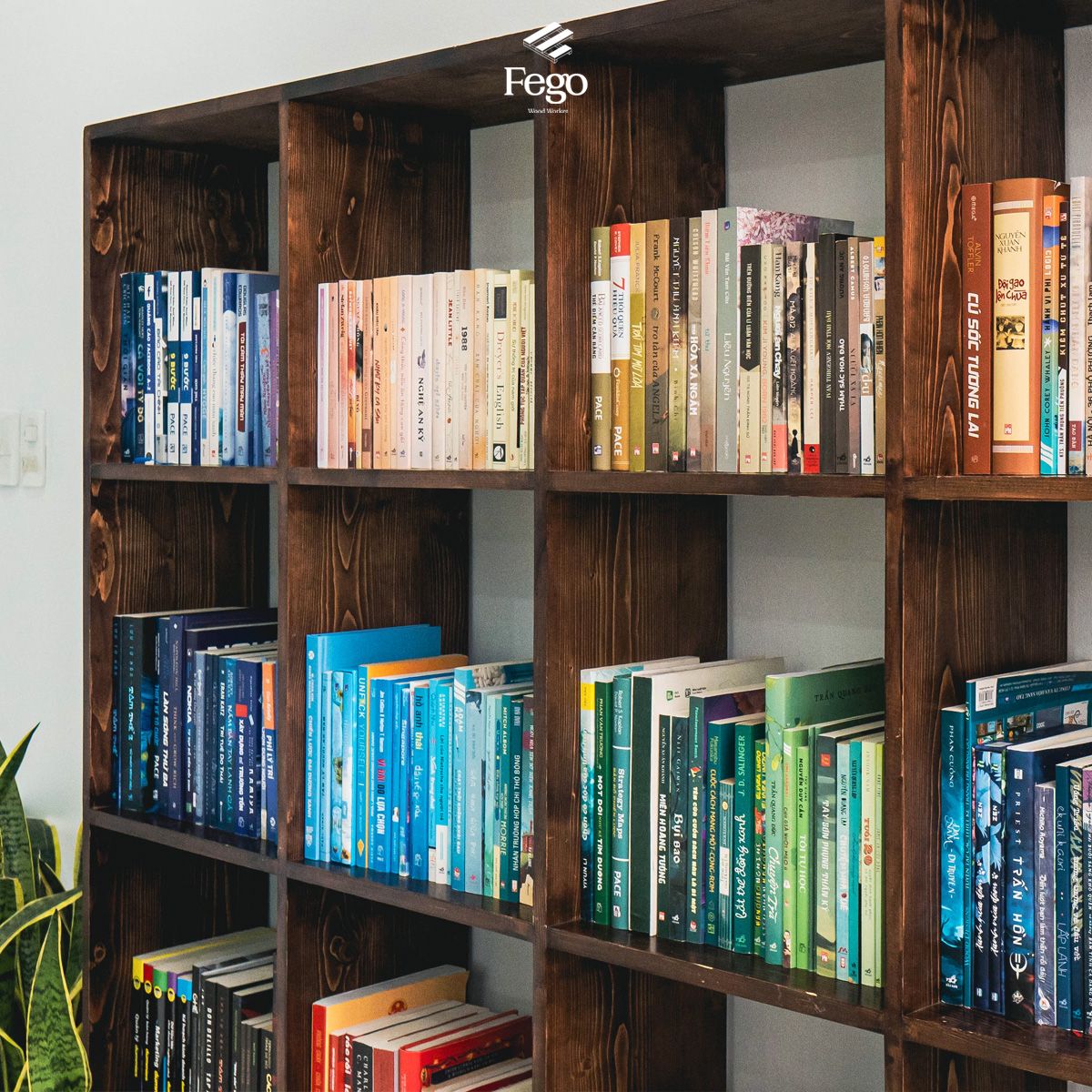 Tủ sách CUBE - Giá sách 16 ô cỡ lớn
