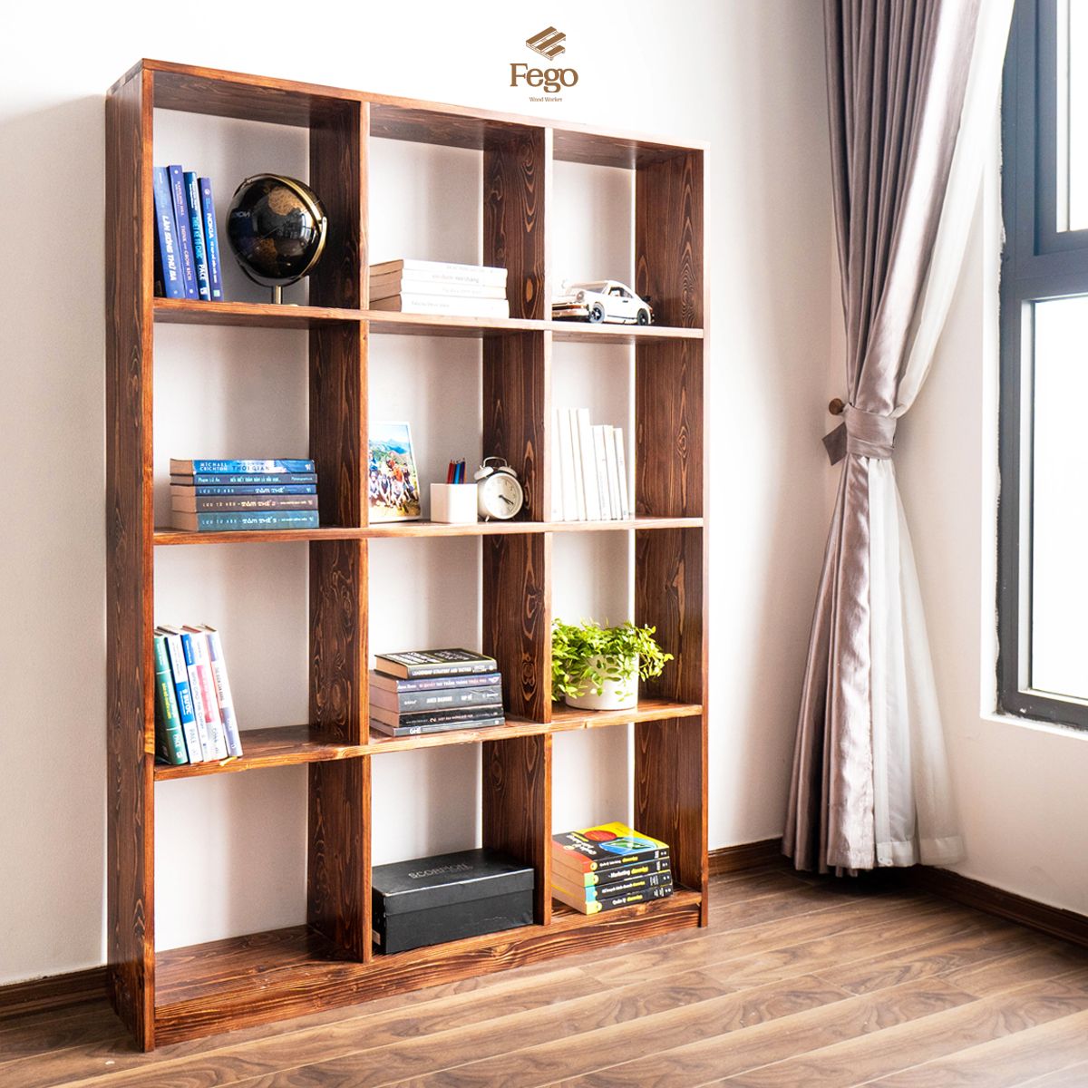 Tủ sách CUBE - Giá sách 16 ô cỡ lớn