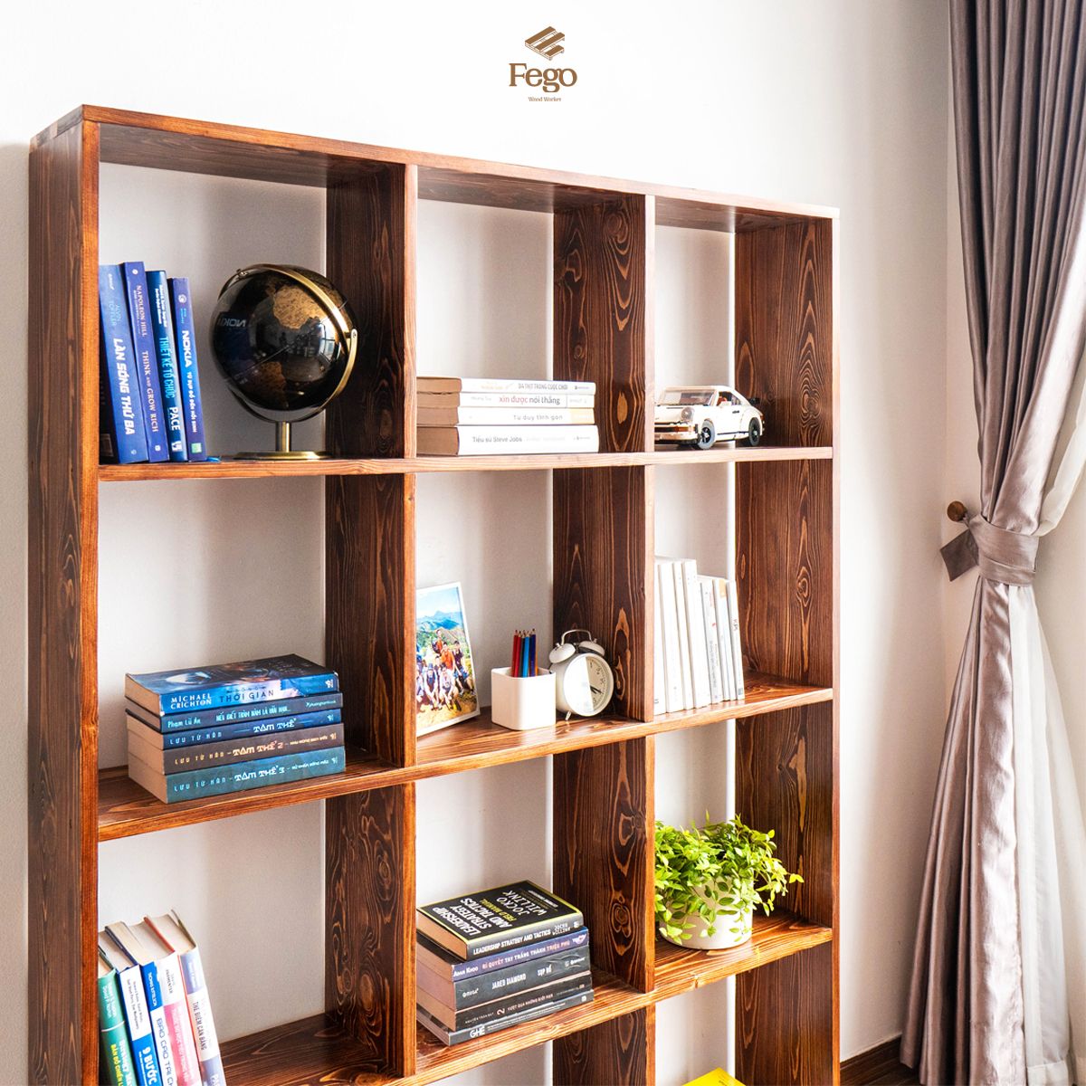 Tủ sách CUBE - Giá sách 16 ô cỡ lớn