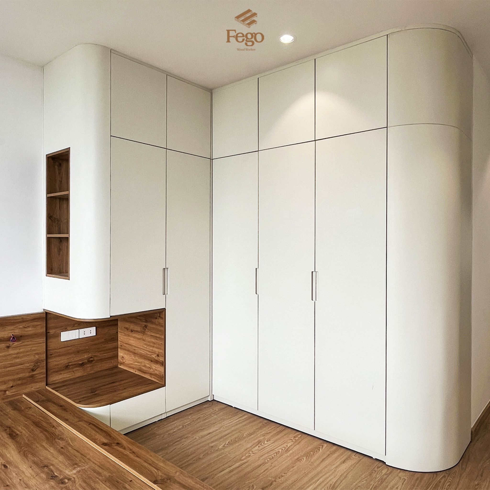 Tủ quần áo chữ L FEGO
