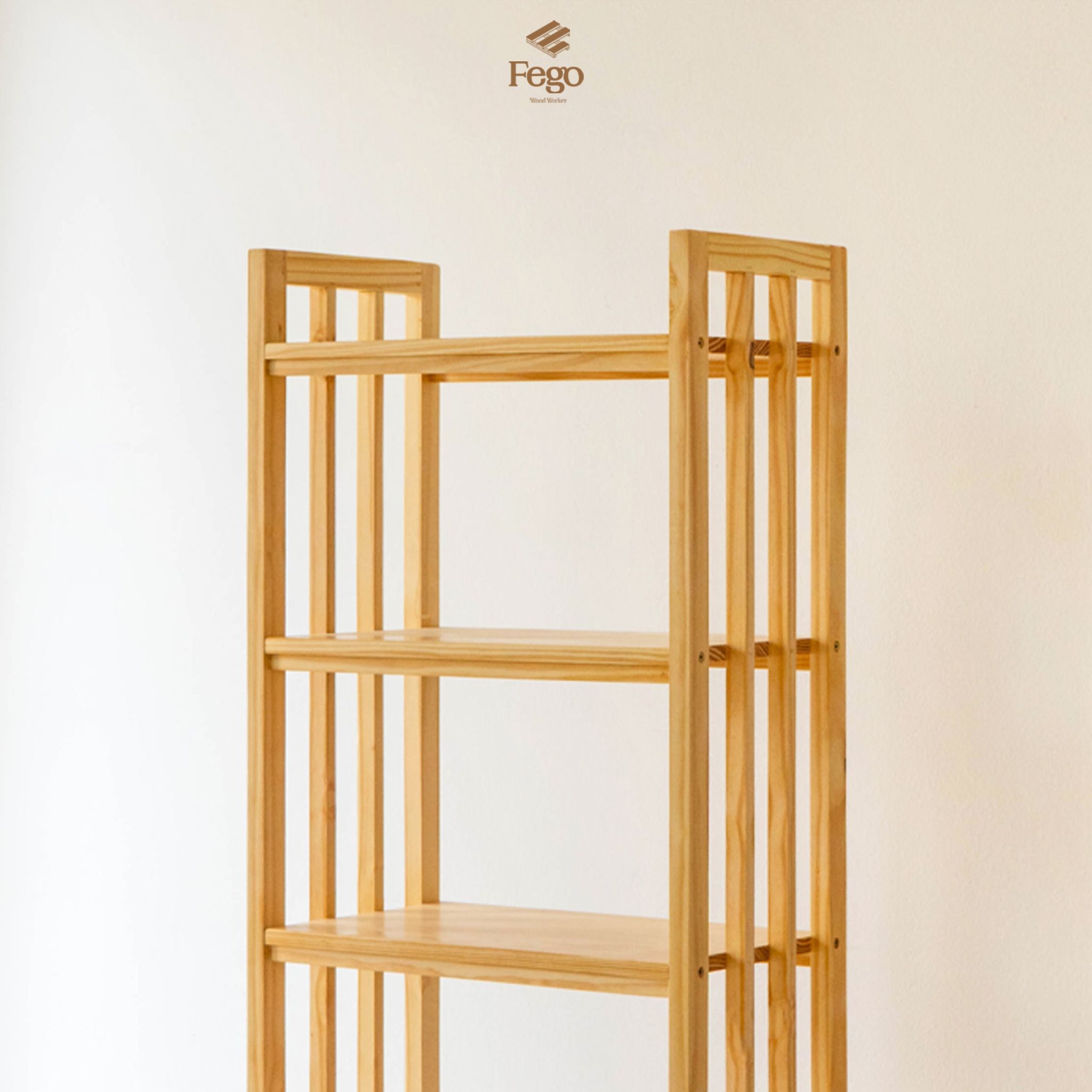 Kệ sách vách nan 5 tầng FEGO