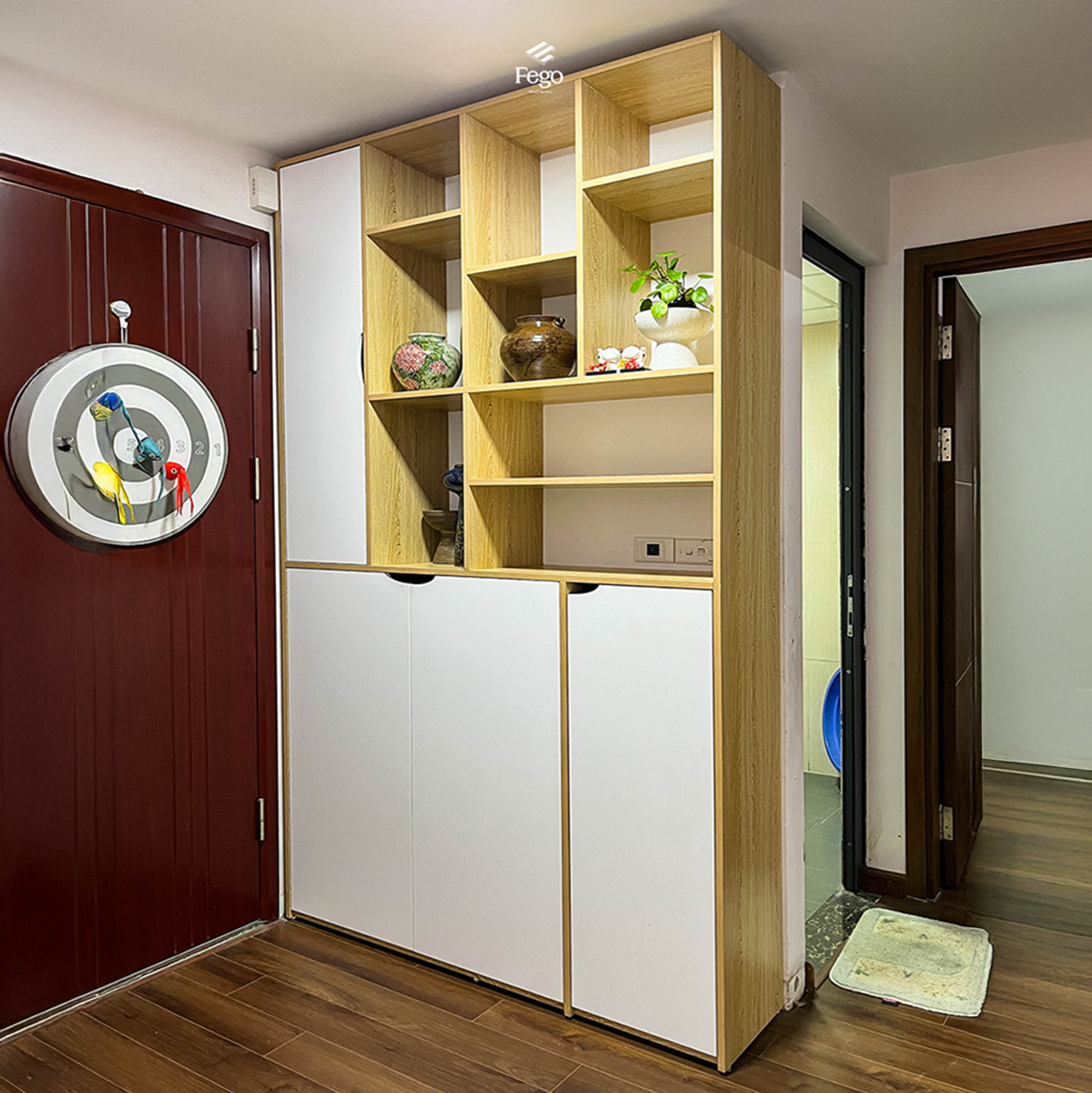TỦ GIÀY KỊCH TRẦN CUSTOM