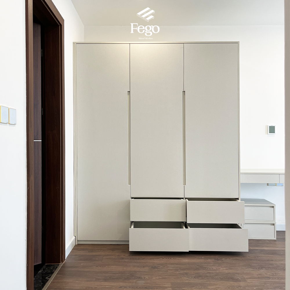 TỦ QUẦN ÁO TÍCH HỢP BÀN TRANG ĐIỂM CUSTOM