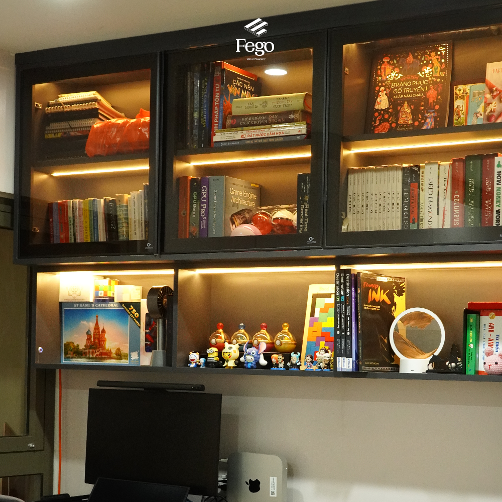 TỦ KÍNH TRƯNG BÀY KỊCH TRẦN CUSTOM