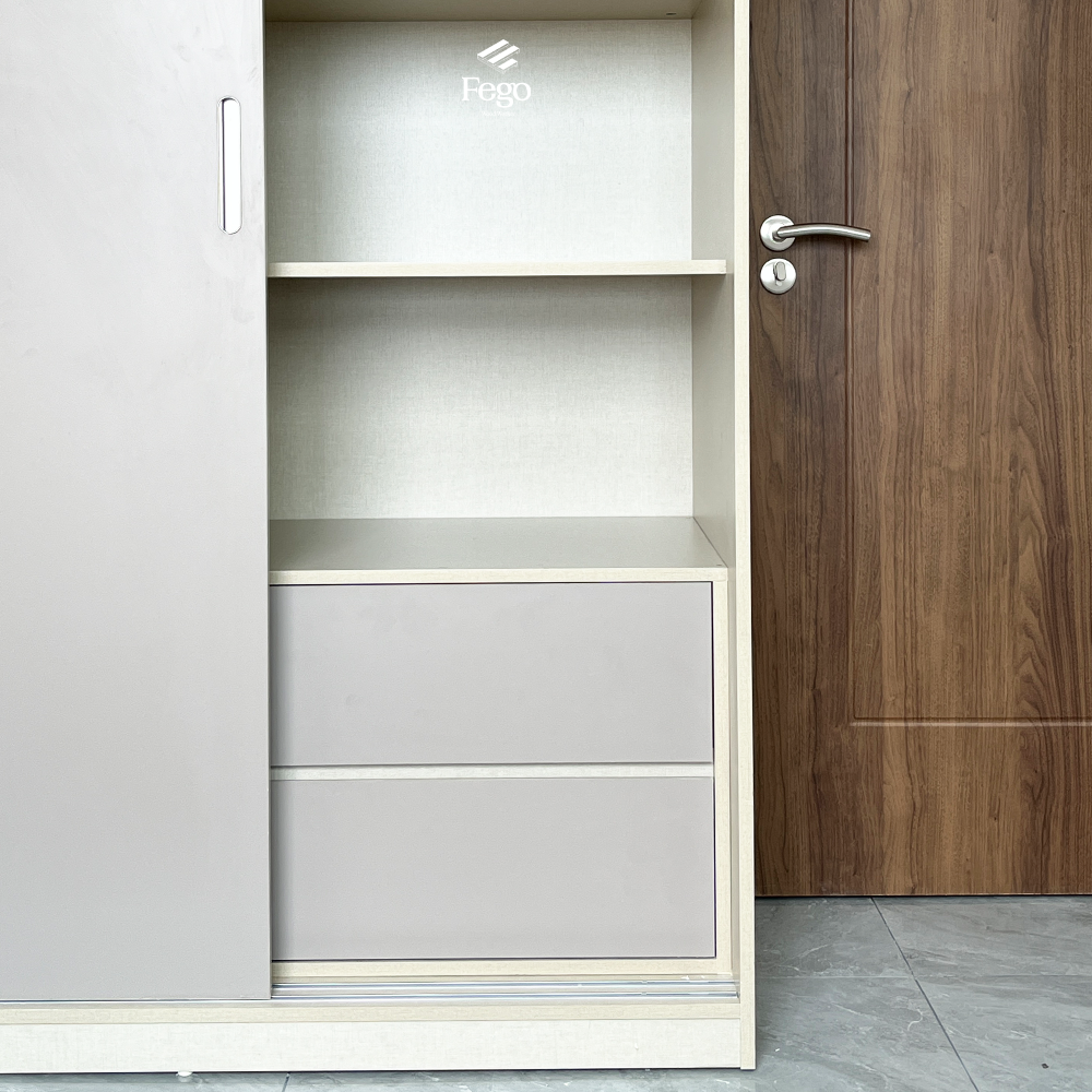 TỦ QUẦN ÁO KỊCH TRẦN TÍCH HỢP BÀN HỌC CUSTOM